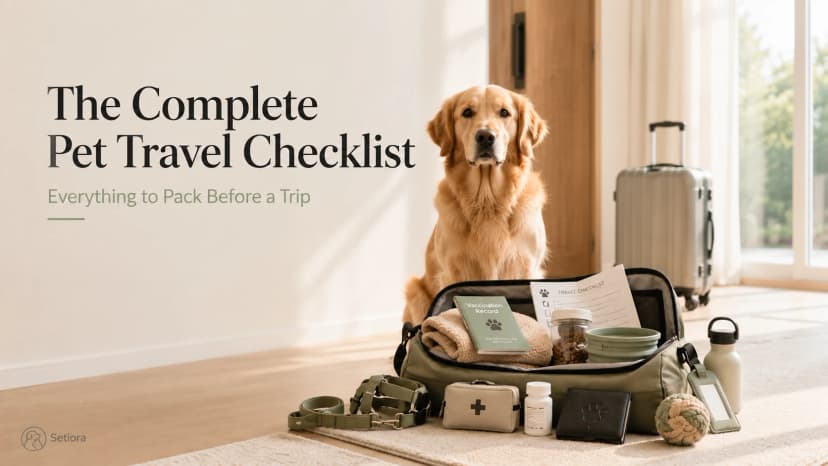 The Complete Pet Travel Checklist: What to Pack