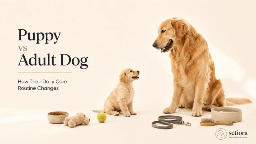 Puppy vs Adult Dog: How Daily Care Changes